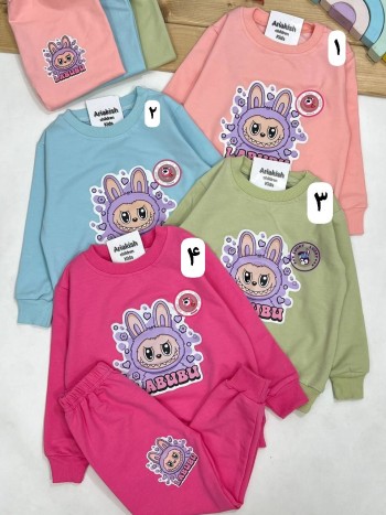 ست بلوز و شلوار لبوبو چراغ دار کد:2026