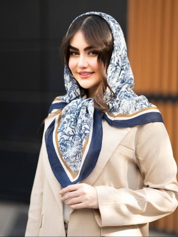 روسری نخی طرحدار کد:4104