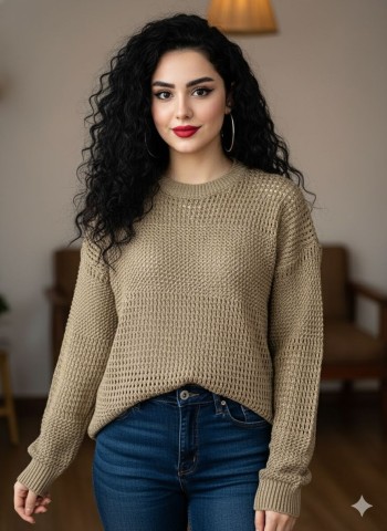 بافت یقه گرد کد:8022