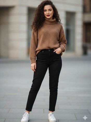 شلوار جین مام استایل زنانه کد 7090