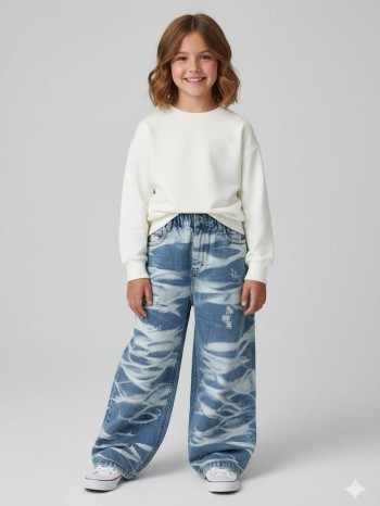 شلوار بگ طرحدار کد:7021