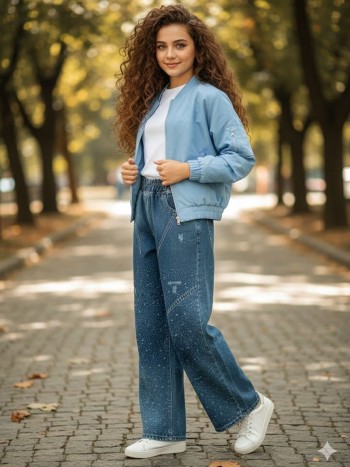 شلوار بگ بچگانه کد 70173