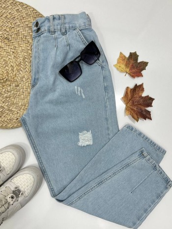 شلوار جین مام استایل زنانه کد 70125