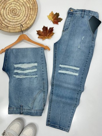 شلوار جین مام استایل زنانه کد 70124