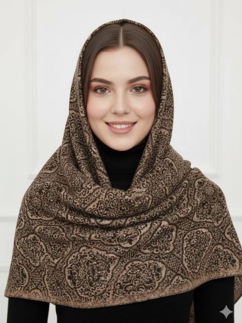 روسری  نخی طرحدار کد 4116