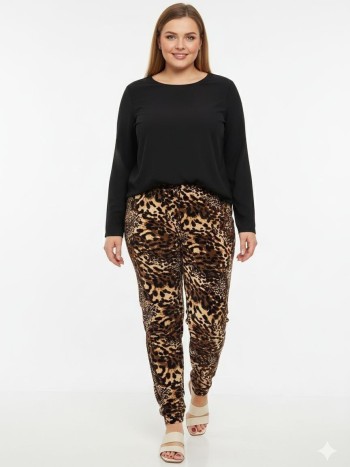 شلوار مخمل پلنگی کد:7004