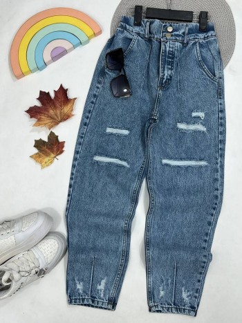 شلوار جین مام استایل زنانه کد:7044