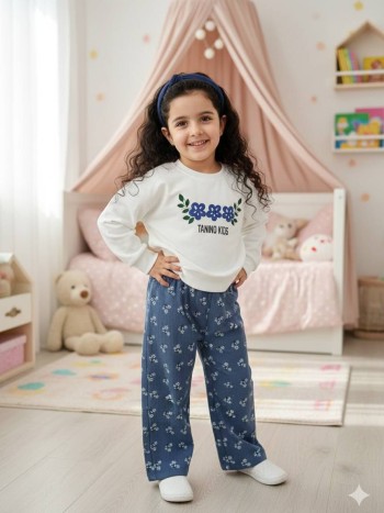 ست کراپ و شلوار کد 2068