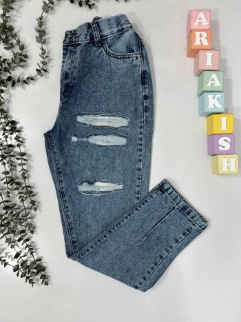 شلوار جین مام استایل زنانه کد 7080