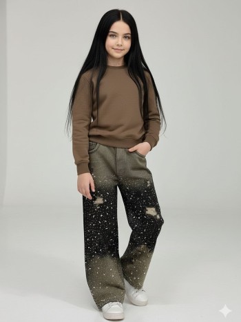 شلوار بگ دخترانه کد 70176