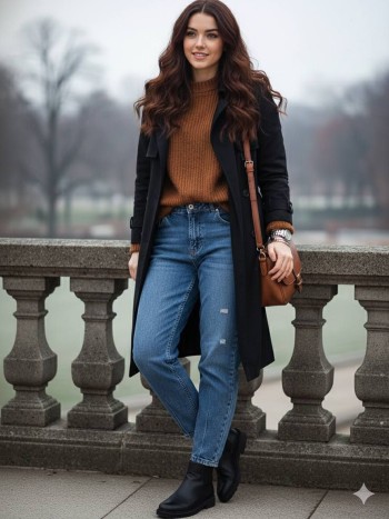 شلوار جین مام استایل زنانه کد 70119