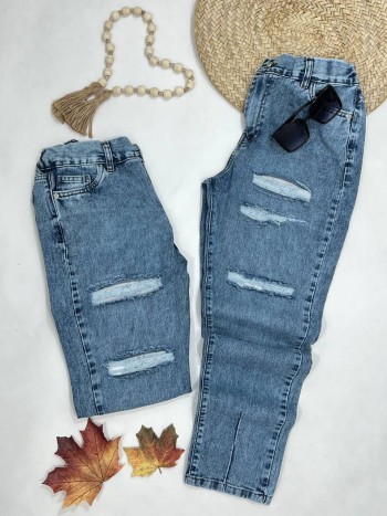 شلوار جین مام استایل زنانه کد:7048