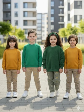 شلوار کتان رنگی بچگانه کد:7056