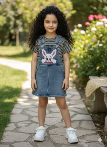 تیشرت با دامن پیش بندی کد:7057