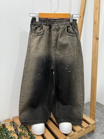 شلوار جین شافل بچگانه کد:7024