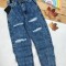 شلوار جین مام استایل زنانه کد:7034