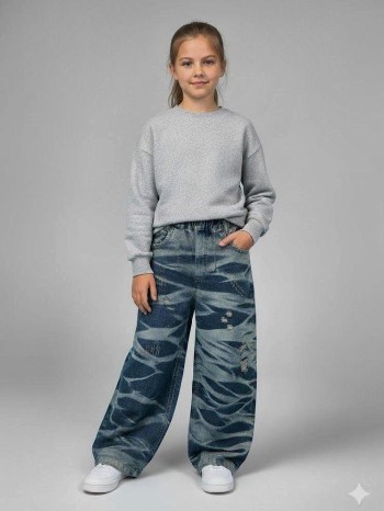 شلوار بگ طرحدار کد :7022