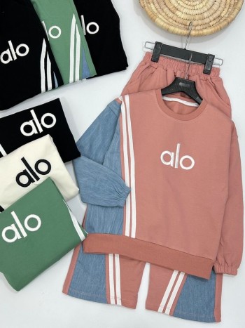 ست بلوز و شلوار اسپرت alo کد 3093