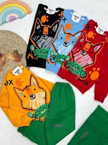 ست بلوز و شلوار روباه کد 10105