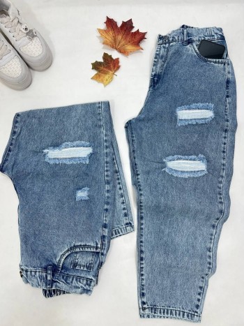 شلوار  جین مام استایل زنانه کد 70190