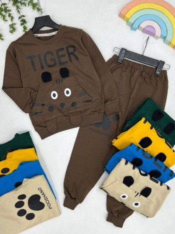 ست بلوز و شلوار جیب کانگورویی کد 10114