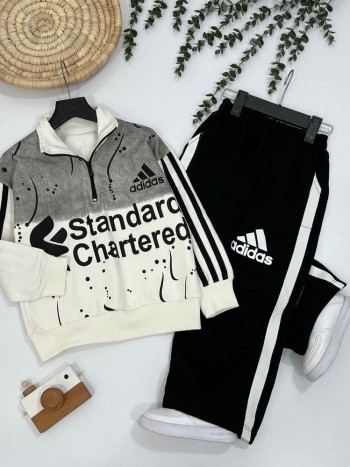 ست بلوز و شلوار یقه نیم زیپ  کد 10118