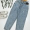 شلوار جین مام استایل زنانه کد 70221