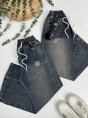 شلوار جین شافل کد 70337