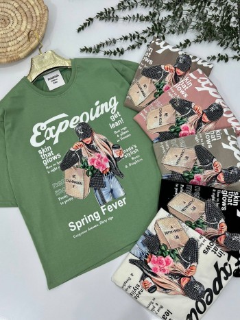 تیشرت تک باکسی کد 8058