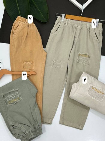 شلوار کتان کاغذی بچگانه کد 70261