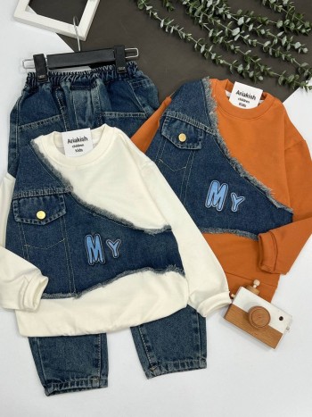 ست بلوز با شلوار جین کد 10171