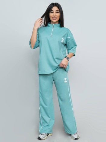 ست تیشرت نیم زیپ و شلوار کد 8061