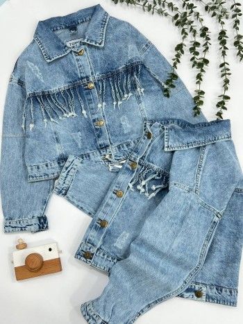 کراپ کت جین کد 9036