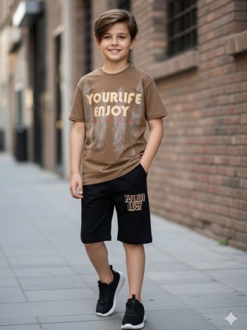 ست تیشرت و شلوارک  کد 10157