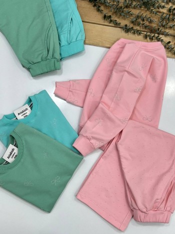 ست بلوز و شلوار پاپیون  کد 20273