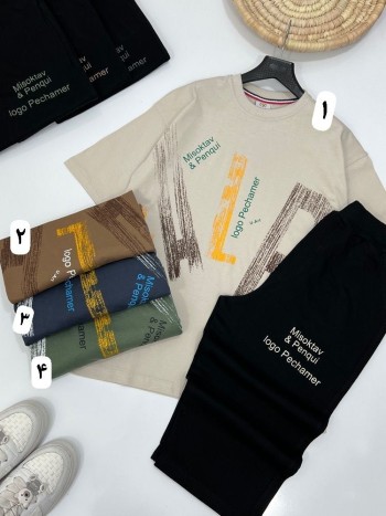 ست تیشرت و شلوارک کد 10138