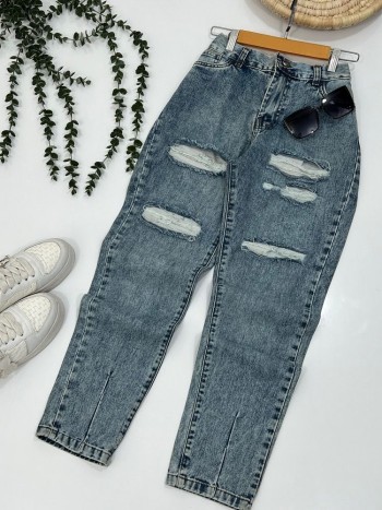 شلوار جین مام استایل زنانه کد 70232