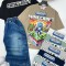 ست تیشرت و شلوارک جین کد 10153