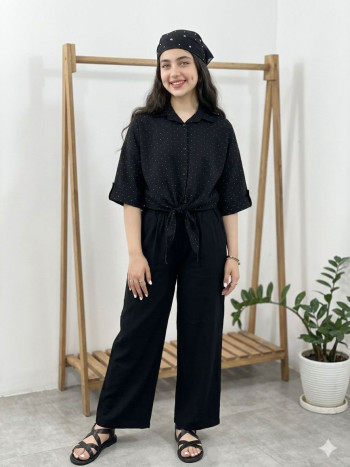 شومیز گره ای کد 20398