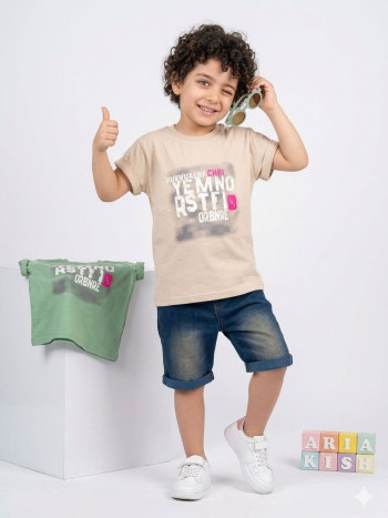 ست تیشرت و شلوارک کد 10386