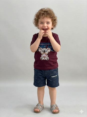 ست تیشرت و شلوارک کد 10391